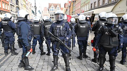 Vor dem Finale war es auf den Straßen Breslaus unruhig.