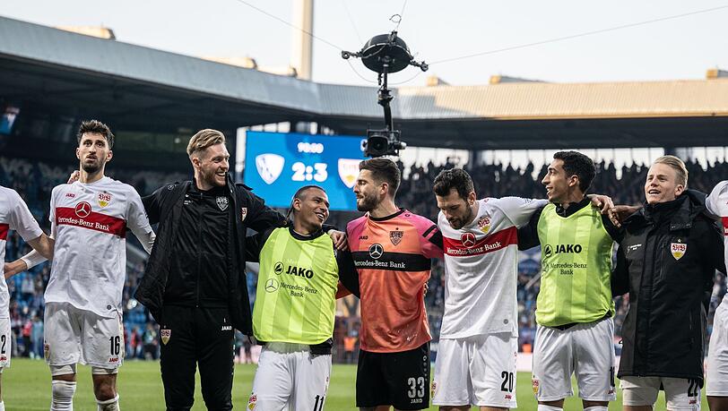 Die VfB-Profis konnten drei Punkte in Bochum bejubeln.