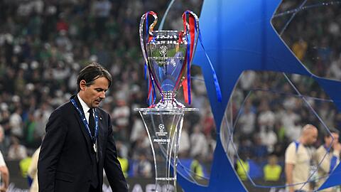 Inter-Trainer Simone Inzaghi lässt seine Zukunft nach der Finalpleite offen.