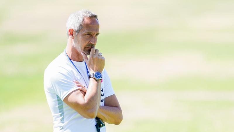 Startet mit Frankfurt in die Saison: Eintracht-Coach Adi Hütter. Startet mit Frankfurt in die Saison: Eintracht-Coach Adi Hütter.