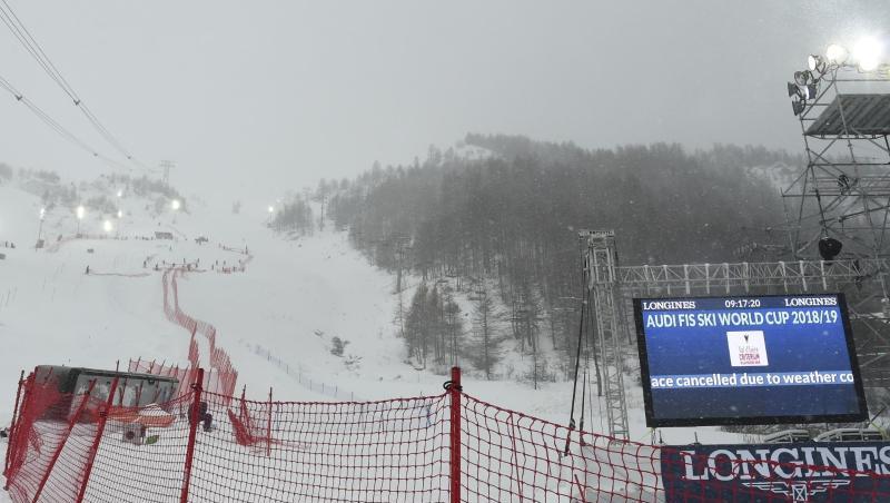 Das Slalom in Val d'Isere findet nicht statt. Das Slalom in Val d'Isere findet nicht statt.