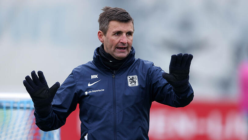 Löwen-Trainer Michael Köllner bremst die Aufstiegs-Euphorie in Giesing.