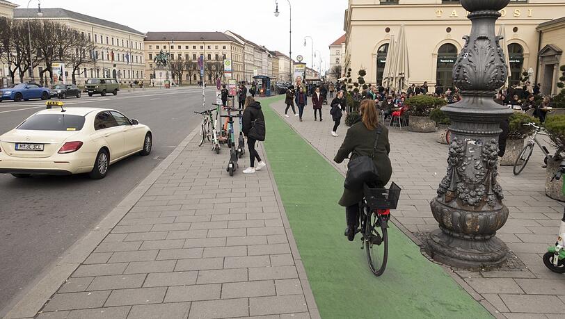 Ein grüner Radlweg für die Ludwigstraße - so stellen sich die Aktivisten des Radentscheids das vor.