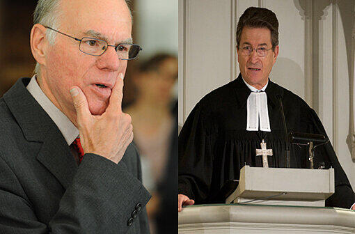 Die Kandidaten: Nobert Lammert und Wolfgang Huber.