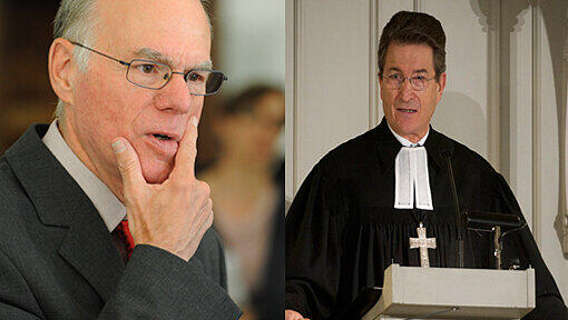 Die Kandidaten: Nobert Lammert und Wolfgang Huber. Die Kandidaten: Nobert Lammert und Wolfgang Huber.