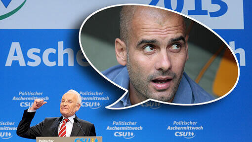 Warum kommt Guardiola nach Bayern? Weil es hier so schön ist. Weil das ja klar ist! Das glaubt zumindest Edmund Stoiber. Warum kommt Guardiola nach Bayern? Weil es hier so schön ist. Weil das ja klar ist! Das glaubt zumindest Edmund Stoiber.
