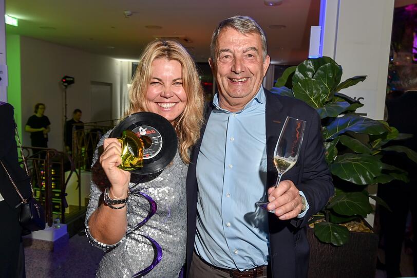 Wolfgang Niersbach mit Marion Popp