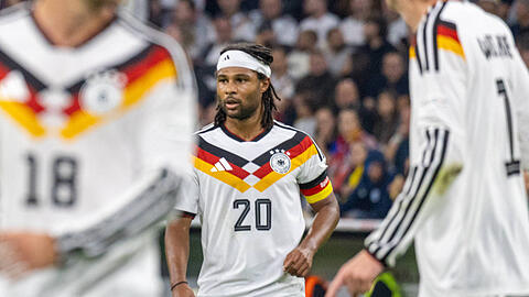 F&uuml;hrte die DFB-Elf gegen Serbien als Kapit&auml;n auf den Platz: Serge Gnabry.