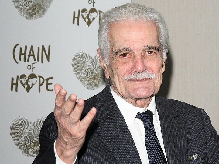 Omar Sharif bei einer Londoner Wohltätigkeitsveranstaltung im November 2014