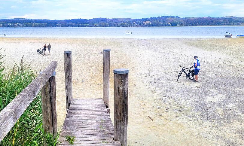 Der Steg am Nordufer der Reichenau.