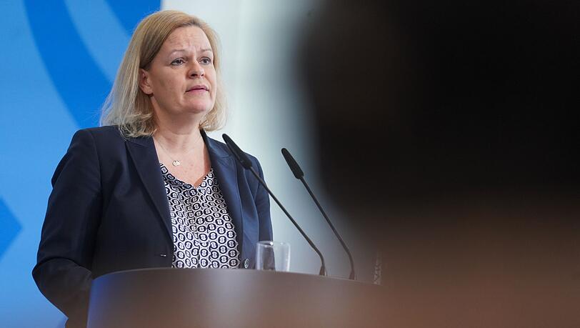 Bundesinnenministerin Nancy Faeser (SPD).