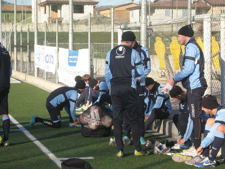 Die Löwen im Trainingslager in Brescia.