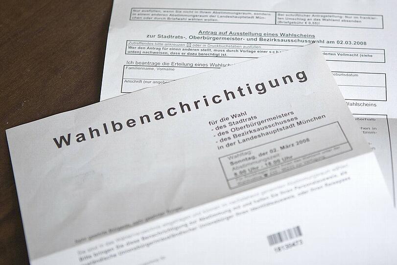 Für die Stichwahl hat's keine neue Wahlbenachrichtigung gegeben.