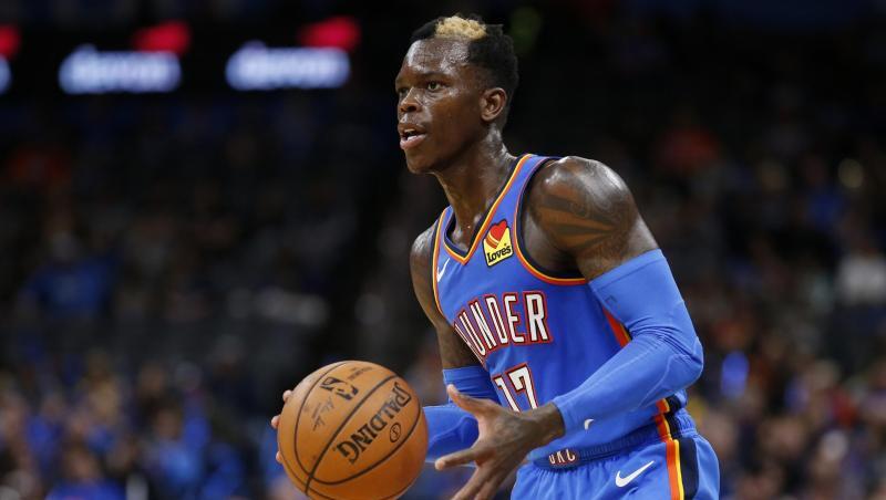 Konnte die Pleite von Oklahoma gegen die Lakers nicht verhindern: Dennis Schröder. Konnte die Pleite von Oklahoma gegen die Lakers nicht verhindern: Dennis Schröder.