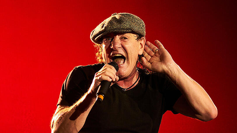 AC/DC-Star Brian Johnson bei einem Konzert im Jahr 2015