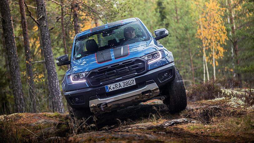 Er kommt durch: Der neue Ford Ranger Raptor lässt sich nicht so leicht stoppen.