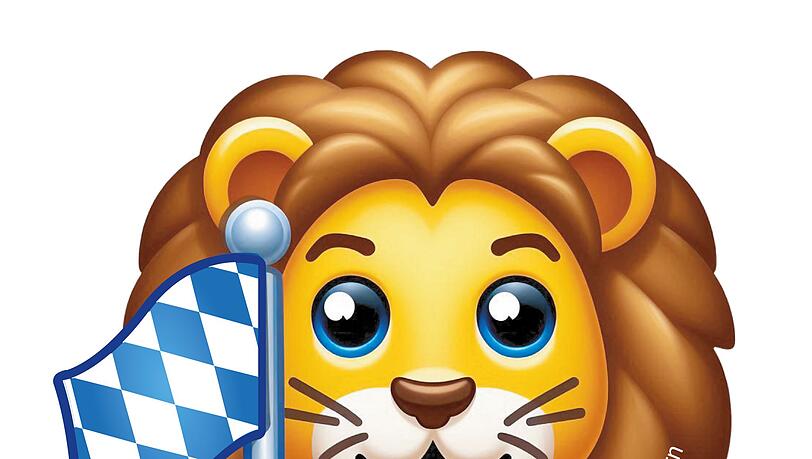 Kein Emoji - nur ein Sticker. Der bayerische Löwe fiel in Kalifornien durch. (Handout-Foto)