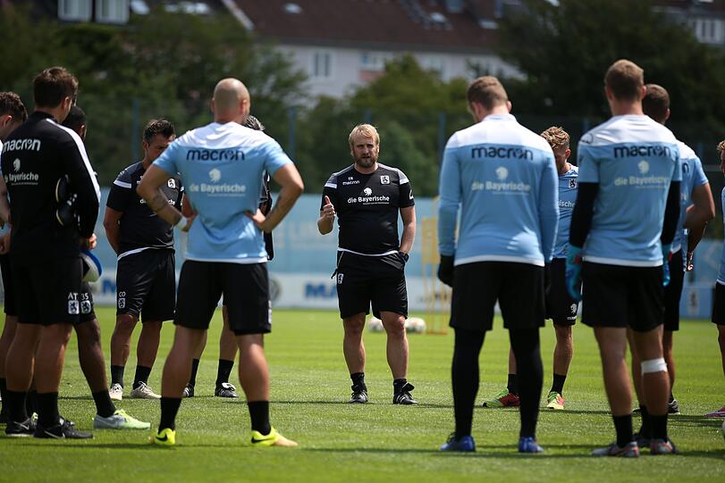 Timo Gebhart machte bei seiner ersten Trainingseinheit nach seiner Rückkehr zum TSV 1860 einen austrainierten Eindruck.
