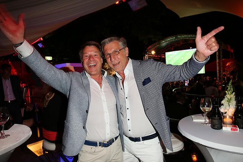 Patrick Lindner mit seinem Lebensgefährten Peter Schäfer
