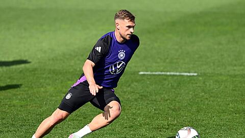 Joshua Kimmich beim Training vor seinem 100. Länderspiel.