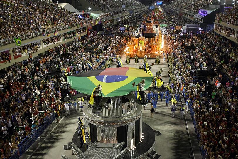 Eine Stadt im Ausnahmezustand: Die heißen Bilder vom bunten Karnevalstreiben in Rio de Janeiro.