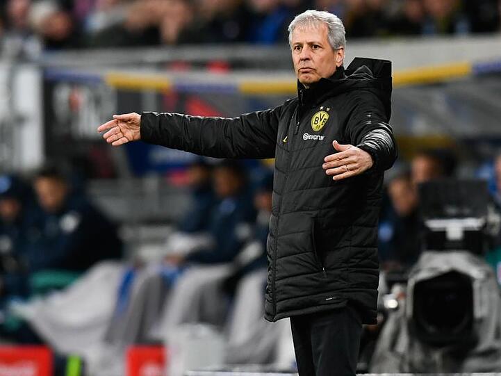 BVB-Trainer Lucien Favre wirkte nach der Niederlage gegen Hoffenheim ratlos.
