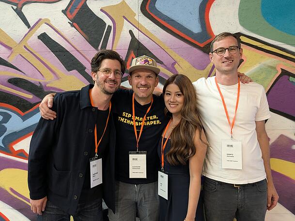 Das Team hinter dem Freyheit Festival (von links): Christian Hiery, Alexander Gottschalk, Han Luu und Moritz Zyrewitz. Das Team hinter dem Freyheit Festival (von links): Christian Hiery, Alexander Gottschalk, Han Luu und Moritz Zyrewitz.