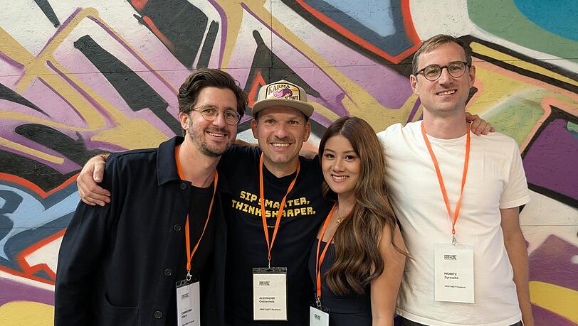 Das Team hinter dem Freyheit Festival (von links): Christian Hiery, Alexander Gottschalk, Han Luu und Moritz Zyrewitz. Das Team hinter dem Freyheit Festival (von links): Christian Hiery, Alexander Gottschalk, Han Luu und Moritz Zyrewitz.