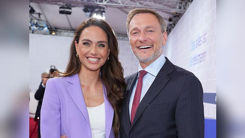 Franca Lehfeldt und Christian Lindner sind seit 2022 verheiratet. Im April kam ihre Tochter zur Welt.