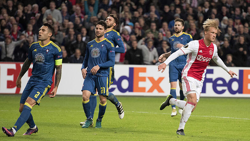 Viele Weltkarrieren starteten bei Ajax Amsterdam - Kasper Dolberg könnte der nächste sein. Ein Wechsel zu Dortmund wäre ein großer Schritt.