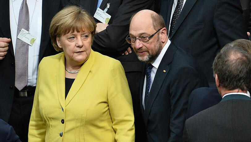 Bundeskanzlerin Merkel zeigt sich angesichts des Rummels um SPD-Kanzlerkandidat gelassen. Bundeskanzlerin Merkel zeigt sich angesichts des Rummels um SPD-Kanzlerkandidat gelassen.