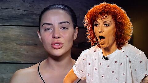 Lucy Diakovska (re.) ist fassungslos: War Leyla Lahouar in den Dschungelprüfungen die Sendezeit am wichtigsten?