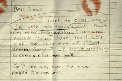 Ein Brief von Trissy an Timea S offenbart den Willen der Kinder: "Ich will für immer bei dir bleiben."