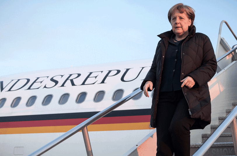 Ankunft in Washington: Bundeskanzlerin Angela Merkel ist am Sonntagabend in den USA eingetroffen.