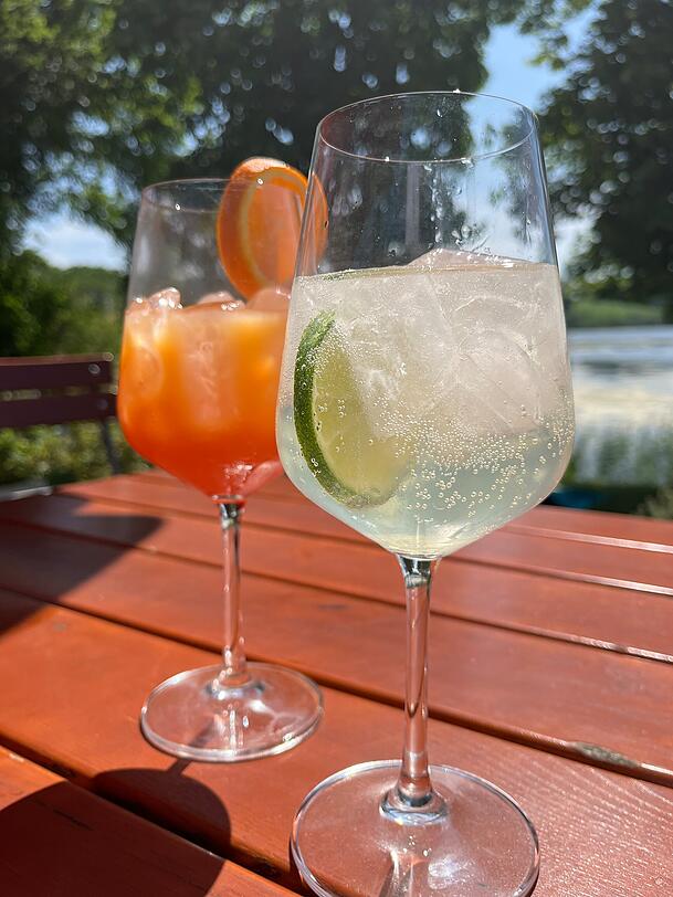 Zeit für einen Sundowner. Zeit für einen Sundowner.