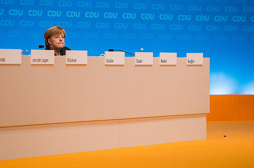 Bundeskanzlerin Angela Merkel (CDU) äußerte zum Ende des CDU-Parteitags hin, kritische Worte in Richtung SPD.