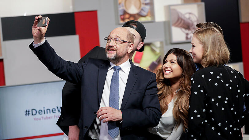 Hatte durchaus Spaß mit den Youtubern: Der SPD-Kanzlerkandidat Martin Schulz.