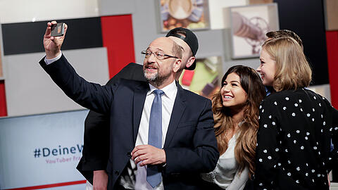 Hatte durchaus Spaß mit den Youtubern: Der SPD-Kanzlerkandidat Martin Schulz.