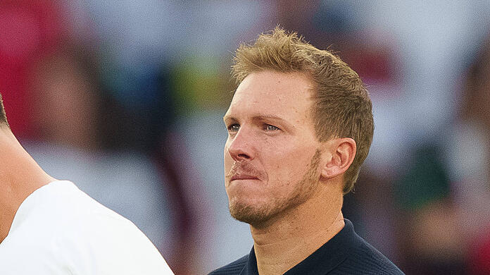 Bundestrainer Julian Nagelsmann war nach dem Aus gegen Spanien sichtlich angefasst.