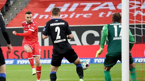 Kenan Karaman sorgte beim Düsseldorfer Sieg gegen Paderborn für die Vorentscheidung.
