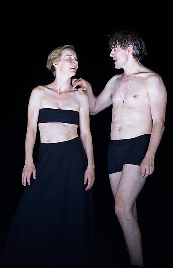 Sandra Hüller und Jens Harzer spielen Kleists "Penthesilea" als Zweipersonenstück.