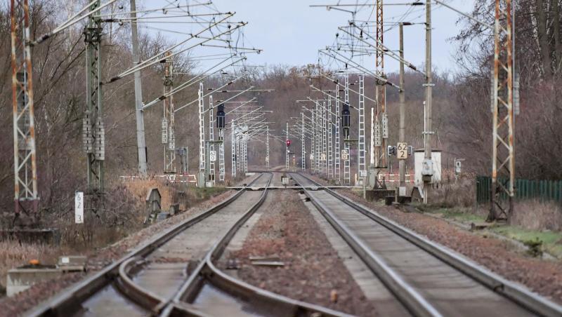 Leere Bahngleise sind zu sehen. Foto: Patrick Pleul/Archiv Leere Bahngleise sind zu sehen. Foto: Patrick Pleul/Archiv