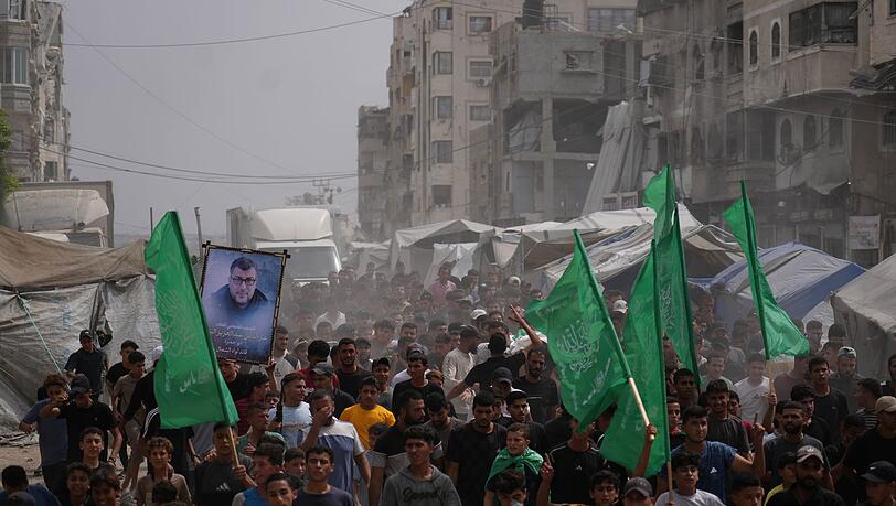 Begr&auml;bnis von Hamas-K&auml;mpfern im September 2026 im Gazastreifen. (Archivbild)