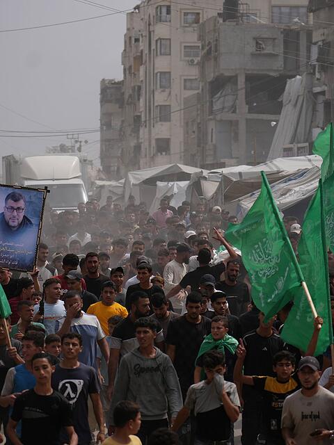 Begr&auml;bnis von Hamas-K&auml;mpfern im September 2026 im Gazastreifen. (Archivbild)