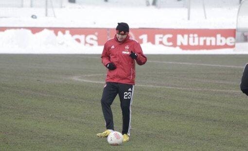 Aufbautraining der Rekonvaleszenten mit Athletik- und Reha-Trainer Markus Zidek.