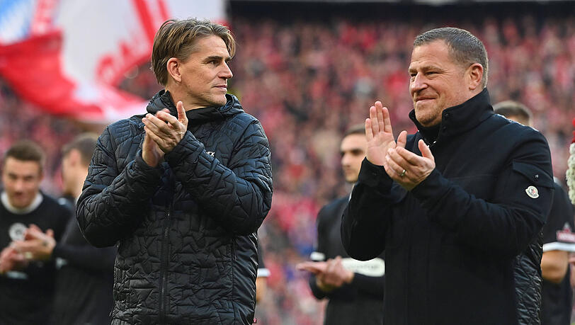 Zukunft offen: Eberl und Sportdirektor Christoph Freund (l.). Zukunft offen: Eberl und Sportdirektor Christoph Freund (l.).