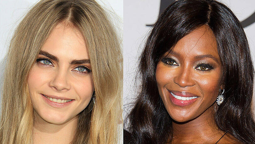 Eigentlich sind sie doch so süß! Die britischen Supermodels Cara Delevingne (li.) und Naomi Campbell Eigentlich sind sie doch so süß! Die britischen Supermodels Cara Delevingne (li.) und Naomi Campbell
