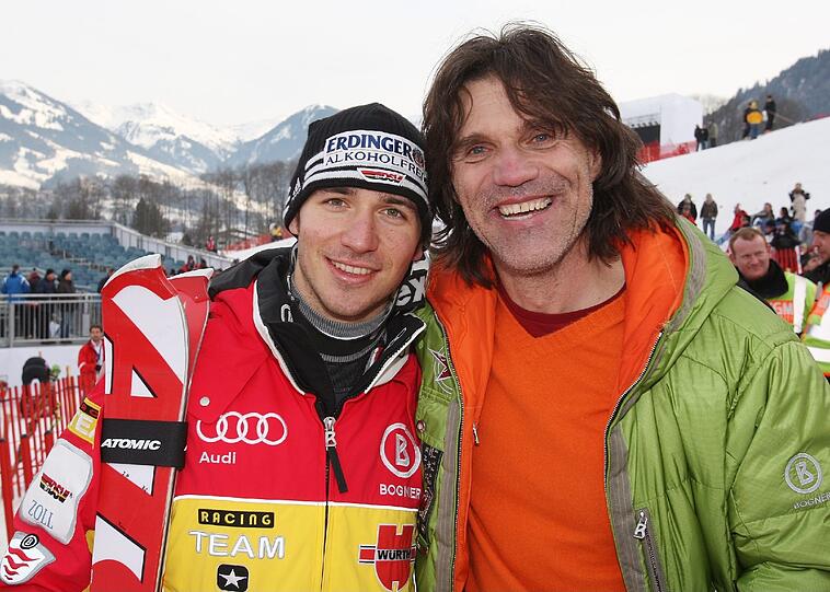 Felix Neureuther mit Frank Wörndl.