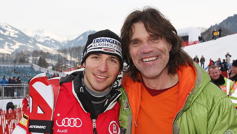 Felix Neureuther mit Frank Wörndl. Felix Neureuther mit Frank Wörndl.