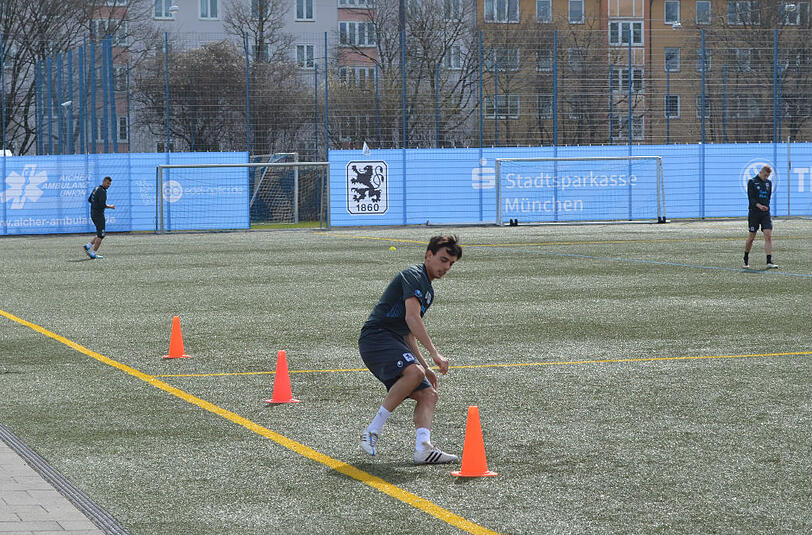 Die Löwen-Profis mussten am Mittwoch-Vormittag zum Schnellkraft-Ausdauertraining antreten.